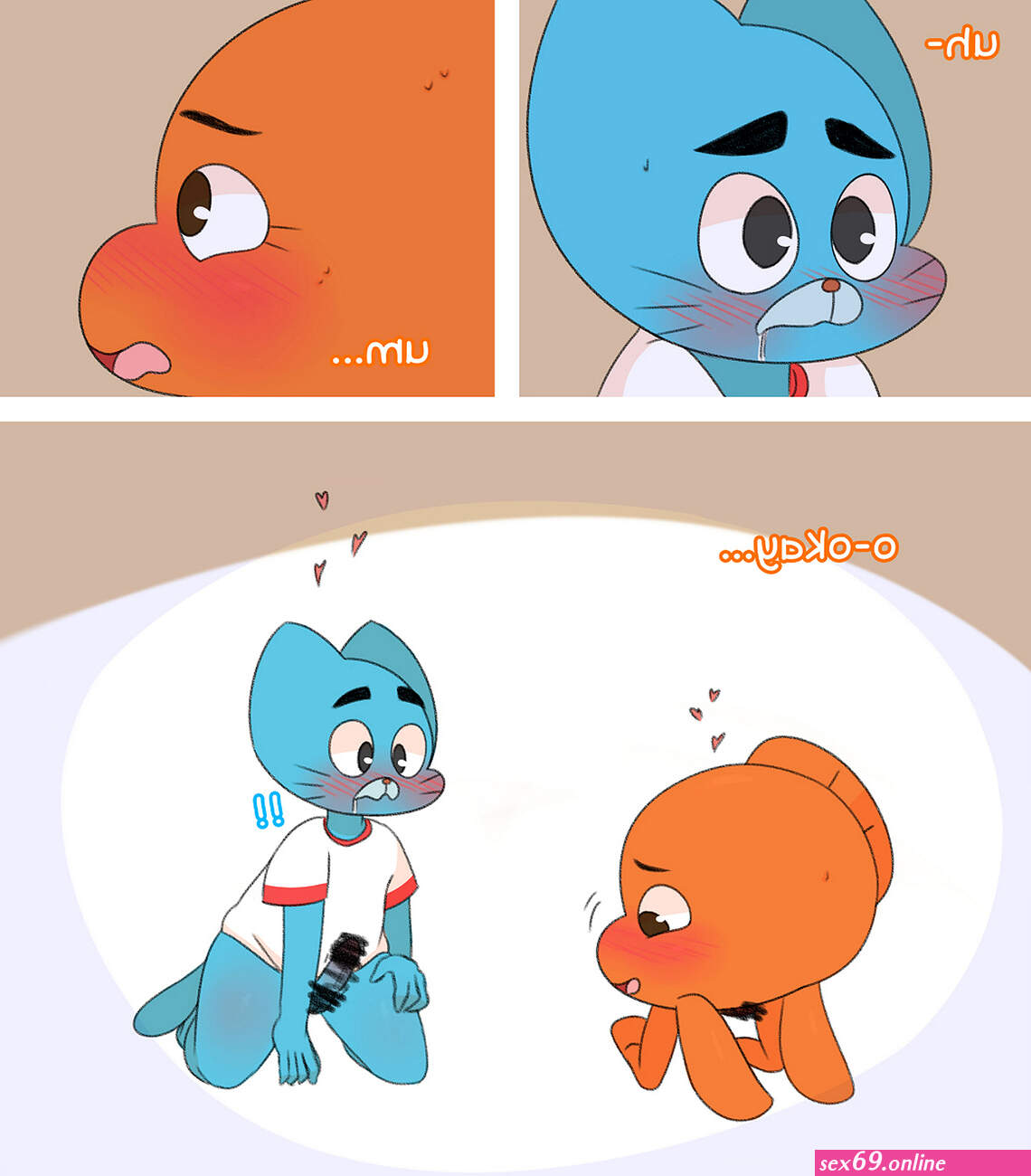 Gumball x Darwin porn - Sexy photos