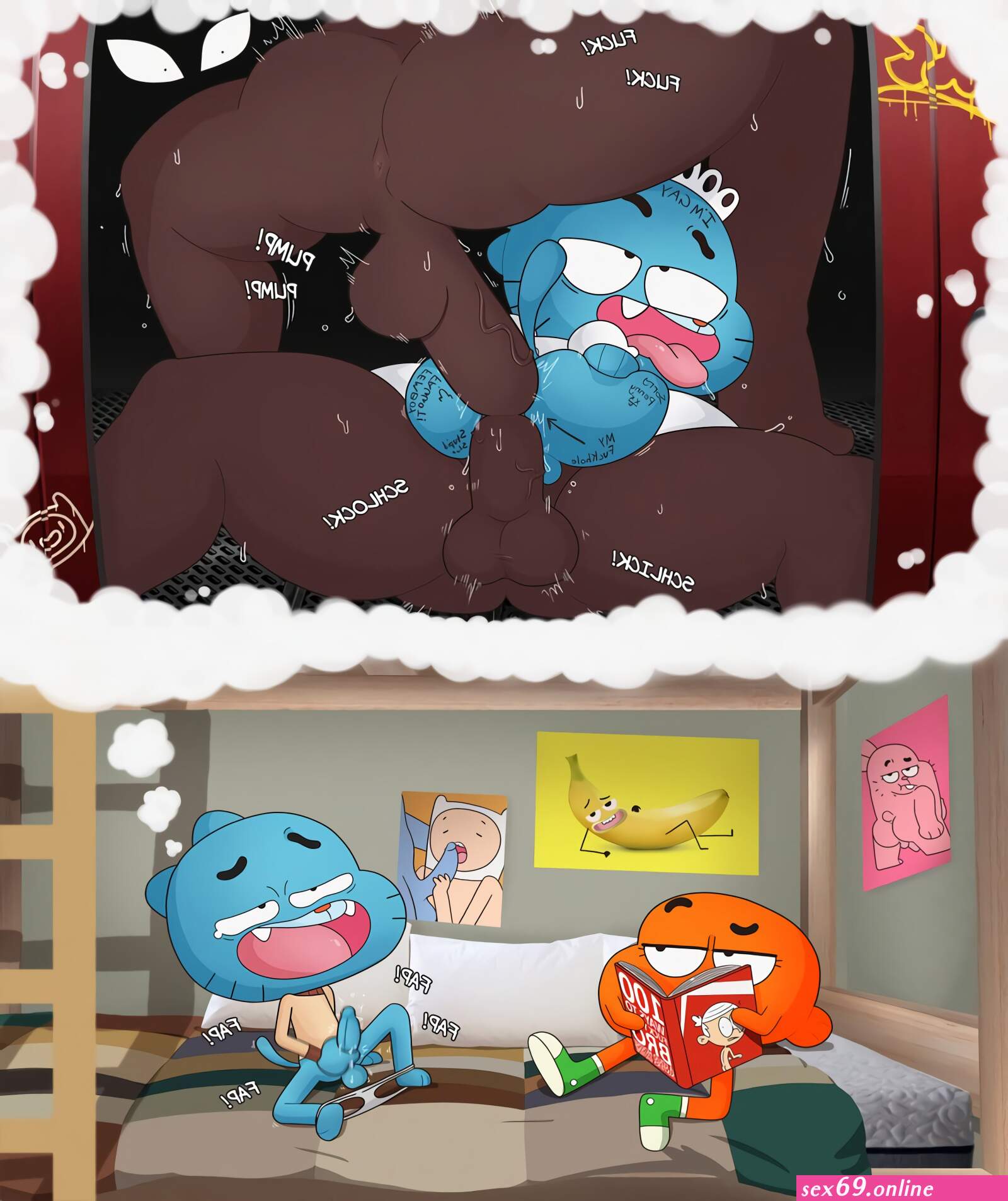 Gumball x Darwin porn - Sexy photos